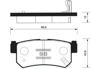 ARKA BALATA RANGEROVER III LM 4.4-5.0 V8 09-12 RANGEROVERSPORT 5.0 V8 09 GDB1824 resmi