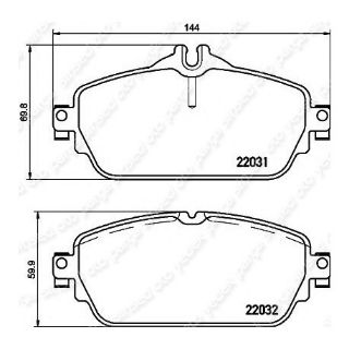 ÖN BALATA MERCEDES W205 C180 C200 C220 CLASS 2013 S205 C180 C200 C220 14 resmi