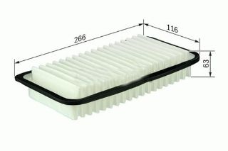 HAVA FİLTRESİ YARİS I-YARİS VERSO 1.4 D-4D 01-05 C2715 resmi