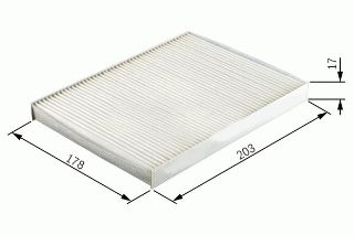 POLEN FİLTRESİ PANDA II 1.1-1.2-1.3 JTD 03 KA II 08 500C 1.3D 09 CU2026 resmi