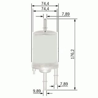 YAKIT FİLTRESİ AUDI A4 1.8T 02-04 - A6 2.4-3.0 04-06 - A8 6.0 03-10 resmi