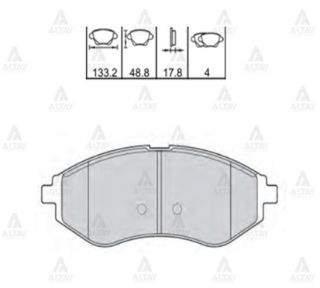 FREN BALATA KALOS 02-10  AVEO 05-10 ÖN resmi