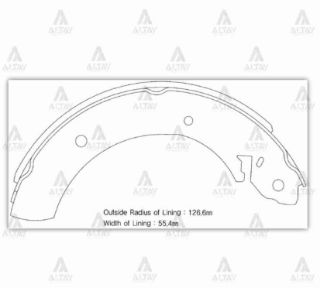 FREN BALATA H-100 94-06  SSANGYONG REXTON  ACTYON  MUSSO PABUÇ ARKA resmi
