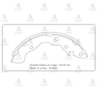 FREN BALATA ACCENT 03-06  ELANTRA 90-95 PABUÇ ARKA resmi