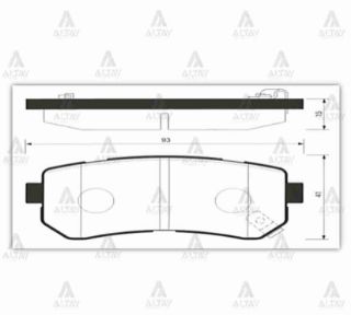 FREN BALATA ACCENT 06-11 ERA  İ30IX-20RİO 05= CEED  IX-35  SONATA09= CERATO 09= DİSK ARKA resmi