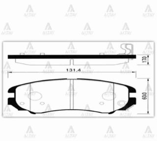 FREN BALATA TUCSON  SPORTAGE 04= SONATA 02= SOUL 09= MAGENTIS COUPE ÖN resmi