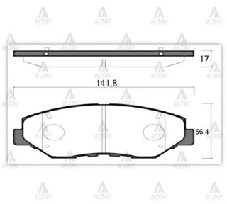 FREN BALATA CRV 03-07  CİVİC 16-18 1.6 I-VTEC FC5 ÖN resmi