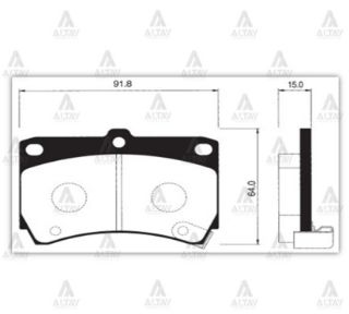 FREN BALATA 323 90-95  RİO 00-06 ÖN resmi