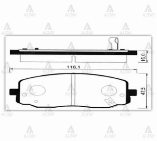 FREN BALATA I-10 08-13  PICANTO 04-11 ÖN resmi