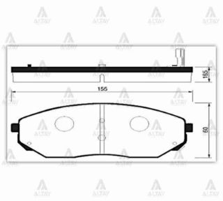 FREN BALATA SORENTO 02-09 ÖN resmi