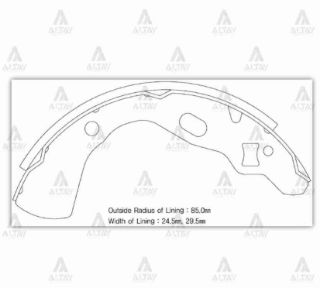 FREN BALATA PRIDE  FORD FESTIVA  MAZDA 121 PABUÇ ARKA resmi