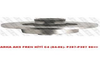 FREN DİSKI ARKA RULMANLI ADET 250MM C3 C4 DS3 207 307 04-> resmi