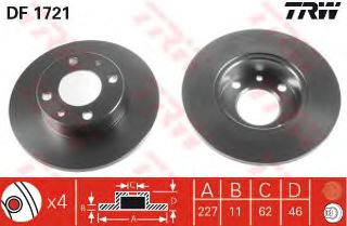 FREN DİSKİ ÖN DOĞAN SLX / TEMPRA TIPO 4 BİJON 240MM resmi