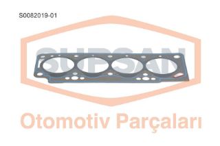 SİLİNDİR KAPAK CONTASI RENAULT KANGOO / MEGANE / L AGUNA 1.9D (ENG. F8Q YENİ MOTOR) 1 ÇENTİK - SACLI ÖZEL KLİNGRİT resmi