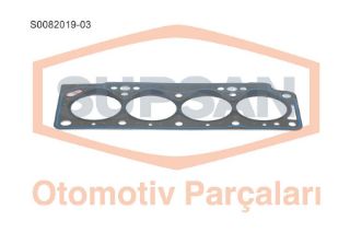 SİLİNDİR KAPAK CONTASI RENAULT KANGOO / MEGANE / L AGUNA 1.9D (ENG. F8Q YENİ MOTOR) 3 ÇENTİK - SACLI ÖZEL KLİNGRİT resmi