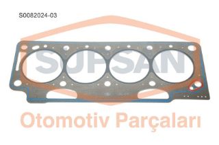 SİLİNDİR KAPAK CONTASI RENAULT KANGOO / MEGANE / L AGUNA / TRAFİC / MASTER 1.9 DCİ 7 MM (ENG. F9Q) 3 ÇENTİK - SACLI ÖZEL KLİNGRİT resmi