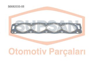 SİLİNDİR KAPAK CONTASI PEUGEOT PARTNER - CİTROEN B ERLİNGO - BOXER DİESEL 1.9 (ENG. XUD7/XUD9/9A) 5 ÇENTİK - SACLI ÖZEL KLİNGRİT resmi