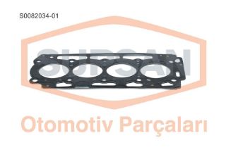 SİLİNDİR KAPAK CONTASI PEUGEOT 206-307 1.4 HDI 8V (ENG. DV4) 2 ÇENTİK - ÇOK KATMANLI ÇELİK resmi