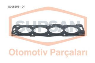 SİLİNDİR KAPAK CONTASI PEUGEOT PARTNER / CİTROEN B ERLİNGO (ENG. DW8) 4 ÇENTİK - ÇOK KATMANLI ÇELİK resmi