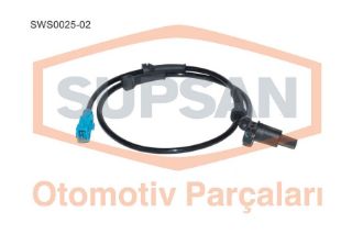 SENSÖR ABS PEUGEOT 206 1.4İ TU3JP - 1.4HDİ DV4TD - 1.4 16V ET3J4 - 1.6 16V TU5JP4 - 1.9D DW resmi