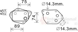 YAĞ SOĞUTUCU HYUNDAİ ACCENT ERA 1.5 CRDİ 16V ENG.(D4FA) İ20 1.4 CRDİ ENG.(D4FC) İ30/ELANTRA 1.6 resmi