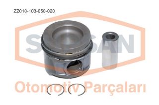 SEGMANLI PİSTON 050-020 KANGOO-CLİO-MEGANE II-LAGUNA III 1.5 DCİ (ENG. K9K) EURO 4 103-106 BG resmi