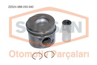 PİSTON FORD FİESTA / FUSİON 1.4 TDCI DURATORQ 8V ENG. DV4 68BG 2002 resmi