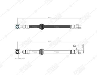 FREN HORTUMU ÖN MİNİ MİNİ R50 . R53 - MİNİ CABRİO R52 01 - 06 resmi