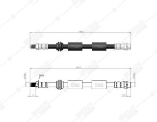 FREN HORTUMU ÖN BMW MİNİ R56 - MİNİ CABRİO R57 - M INI CLUBMAN R55MİNİ COUPE R58 - MİNİ ROADSTER R59 05 - 13 resmi