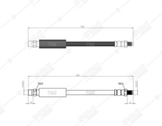 FREN HORTUMU ÖN BMW 3 E30315 - 316 ECOTRONIC - 316 - 316İ - 318İ - 318İS - 320İ - 323İ - 325İ325İX - 325İ - 325E 2.7 - M3 2.3 - M3 EVO I 2.3 - M3 EVO II 2.5324D - 324TD - 325ES 2.7 - 320İS 82-92 resmi