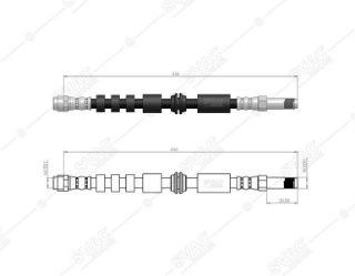 FREN HORTUMU ARKA AUDI A6 4G2. C7. 4GC - A6 AVANT 4G5. C7. 4GJ A6 ALLROAD 4GH. 4GJ - A7 SPORTBACK 4GA. 4GF 2010/- resmi