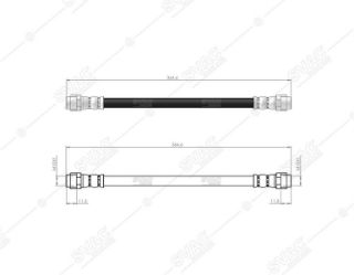 FREN HORTUMU ARKA MERCEDES A SERIE W168A140 - A160 - A190 - A160 CDI - A170 CDI 97-04 resmi