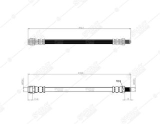 FREN HORTUMU ÖN MERCEDES C SERIE W202 C180 - C200 - C200 KOMPRESSOR - C220 - C230 - C230 KOMPRESSOR - C240 - C280 - C36 AMG - C43 AMG - C200 DC200 CDI - C220 D - C220 CDI - C250 D - C250 TURBO D 93-00 resmi