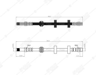 ÖN  FREN HORTUMU VW CADDY II 95-04-IBIZA II 93-99-IBIZA III 99-02-CORDOBA 93-02-GOLF III 92-99 resmi