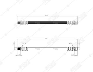 FREN HORTUMU ARKA MERCEDES G SERIE W461230 GE - 25 0 GD - G270 CDI - 290 GD - G290D - G290 TD - G280 CDIG300 CDI 90/- resmi