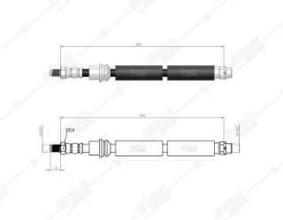 ÖN  FREN HORTUMU BMW F10 F21 F30 F80 11>18 610MM resmi