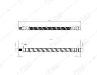 ÖN  FREN HORTUMU PEUGEOT 106 91-96 - SAXO 96-03 resmi