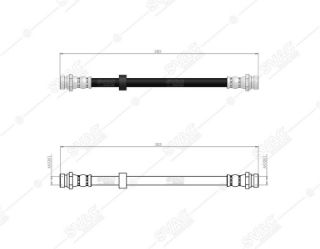 FREN HORTUMU ARKA SOL SAG MAZDA 323 89-01 resmi