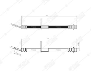 ÖN  SAĞ FREN HORTUMU AVENSİS 97-03 resmi