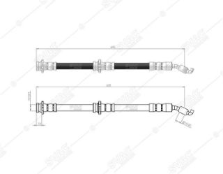 ÖN  FREN HORTUMU MİCRA III 03->NİSSAN NOTE 06-> resmi