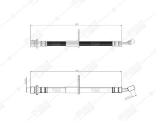 FREN HORTUMU ARKA SOL HONDA CİVİC VII 01 - 05 resmi