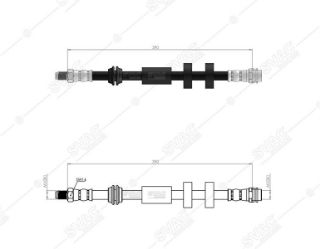 ÖN  FREN HORTUMU (SAG / SOL) MONDEO IV 07 /> GALAXY 09 /> S MAX 06 /> VOLVO S60 S80 V60 V70 XC70 resmi