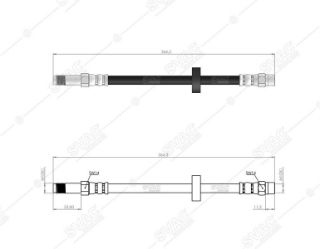 FREN HORTUMU ÖN VOLVO S60 I ''DİSK ÇAPI 286 MM - 3 05 MM 00 - 10 resmi