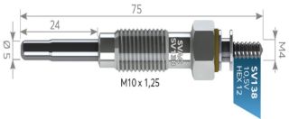 KIZDIRMA BUJİSI 10,5V MİTSUBİSHİ JUPITER PERKINS 700 SERIES resmi
