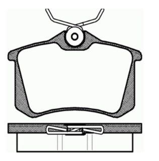 ARKA FREN BALATASI-KABLOSUZ **15MM** (RENAULT : MEGANE II / PEUGEOT : 307 CITROEN C3 / C4 - VW CADDY 04-15  GOLF 84-16  PASSAT 97-05  POLO 18-  AUDI A1 18-  A3 13-16  AUDI A4 01-08  A6 00-05  SEAT IBIZA 18-  LEON 00-16  SKODA OCTAVIA 97-17) resmi