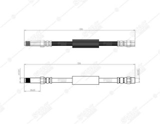 FREN HORTUMU ARKA BMW 5 F10 - F11 - F07 - 6 F12 - F13 - F06520İ - 523İ - 528İ - 528İXDRİVE - 530İ - 535İ - 535İ XDRİVE ACTİVEHYBRİD - 550İ - 550İ XDRİVE - M5 - 518D - 520D - 520D XDRİVE525D - 525D XDRİVE - 530D - 530D XDRİVE - 535D - 535D XDRİVE535İ resmi
