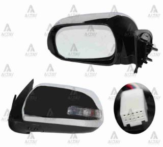 AYNA DIŞ DİKİZ HİLUX 12= ELEKTRİKLİ SİNYALLİ OTOMATİK KATLANIR KROM SOL resmi