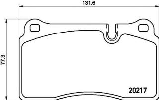 FREN BALATASI ÖN 3.6-4.2 LAND ROVER:  RANGE ROVER III - SPORT 05-13 resmi