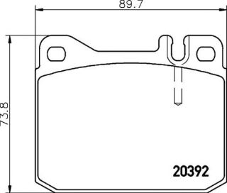 FREN BALATASI ÖN BM W123 76-90 resmi