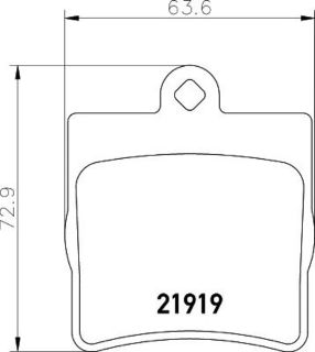 FREN BALATASI ARKA W203 209 210 TEXTAR 2191901 resmi